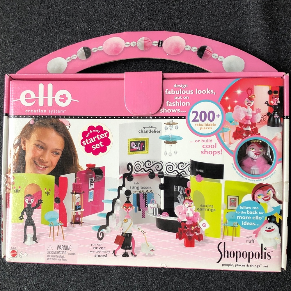 Ello Creation System Fun & Easy Shopopolis Starter 200+ Rebuildable Pieces Toy